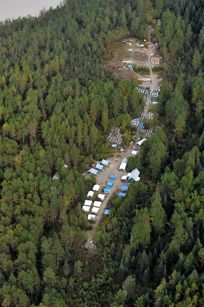 Aerial view of KSM Camp