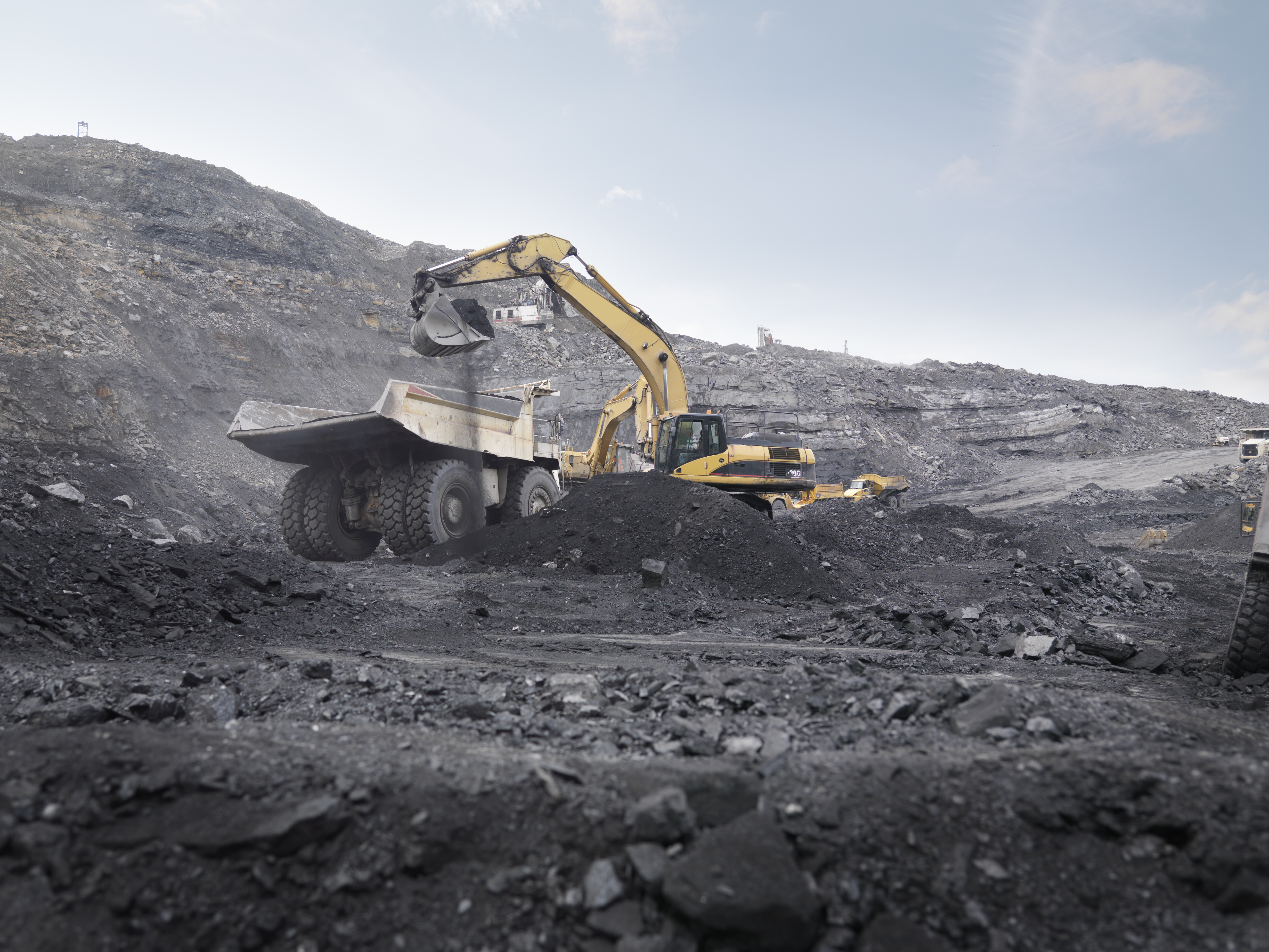 An image representing mining process underway